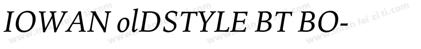 IOWAN olDSTYLE BT BO字体转换